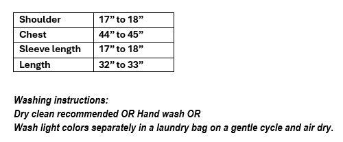 Women's lilac color muslin silk blouse in 2XL