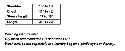 Women's Black with white print & semi-circle applique design in XL