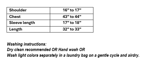 Grey printed cotton top with neck embroidery in 2XL