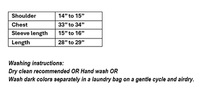 Black linen with pink glazed patch neckline in XS