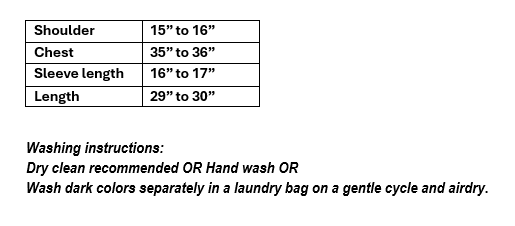 Women's Black printed with white thread embroidery in S