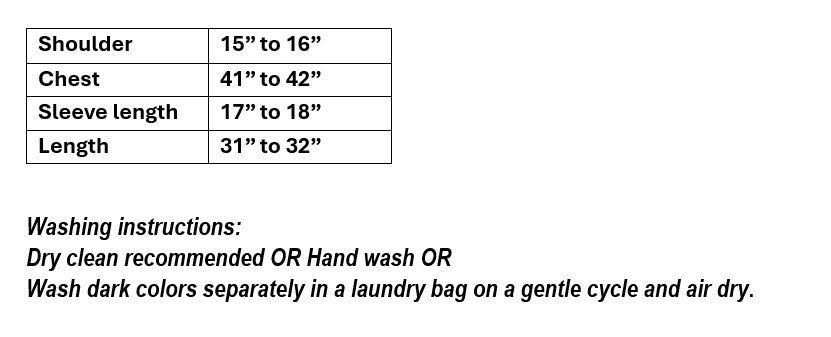 Women's black organza blouse with mandarin color in XL