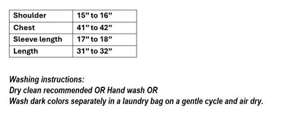 Women's black organza blouse with mandarin color in XL