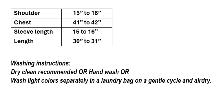 Women’s Mauve Embroidered Organza Top in XL