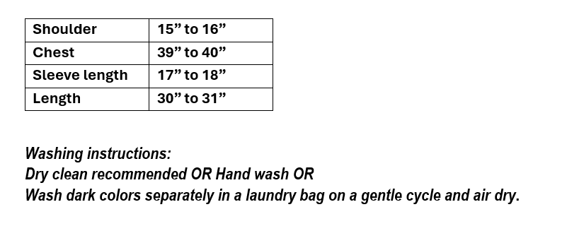 Women's muslin silk blouse in L