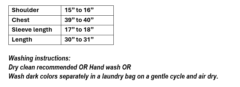 Women's navy blue blouse with white polka dots in L