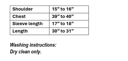 Women's black georgette blouse with Kashmiri aari work in L