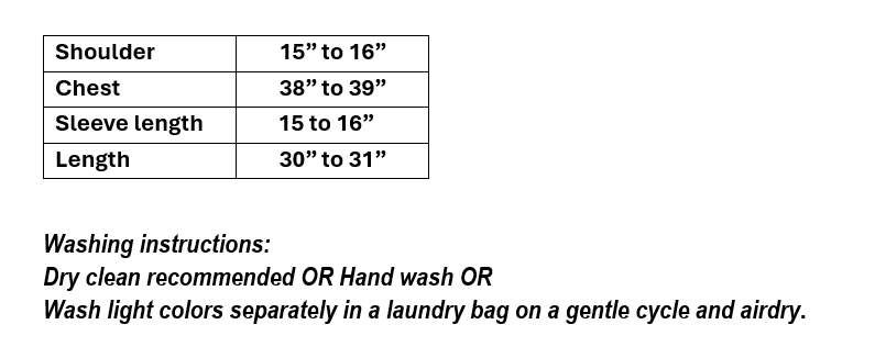 Women’s Peach Embroidered Organza Top in M