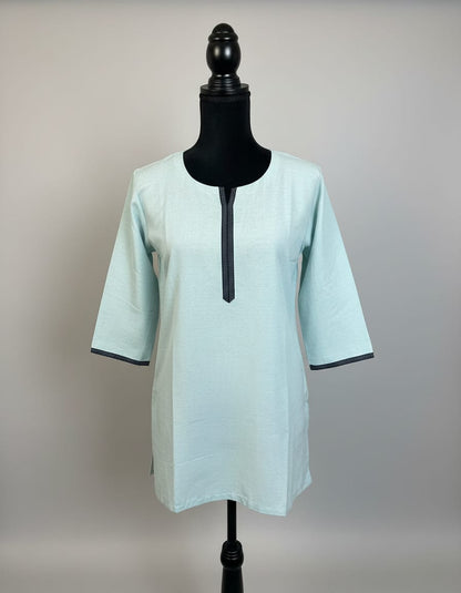 Light Blue Cotton Blouse in M