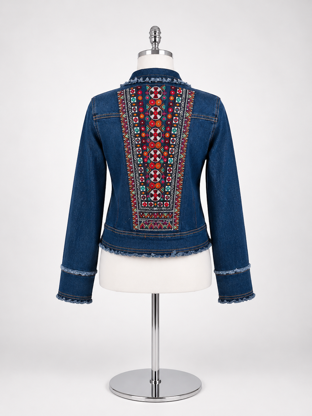 Youth Girl's Denim Embroidered Jacket