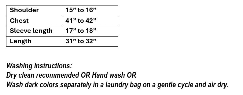 Women's navy blue color cotton blouse in XL