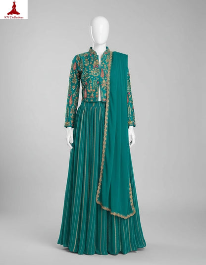 Women's Silk Crop top lehengas from M to 3XL