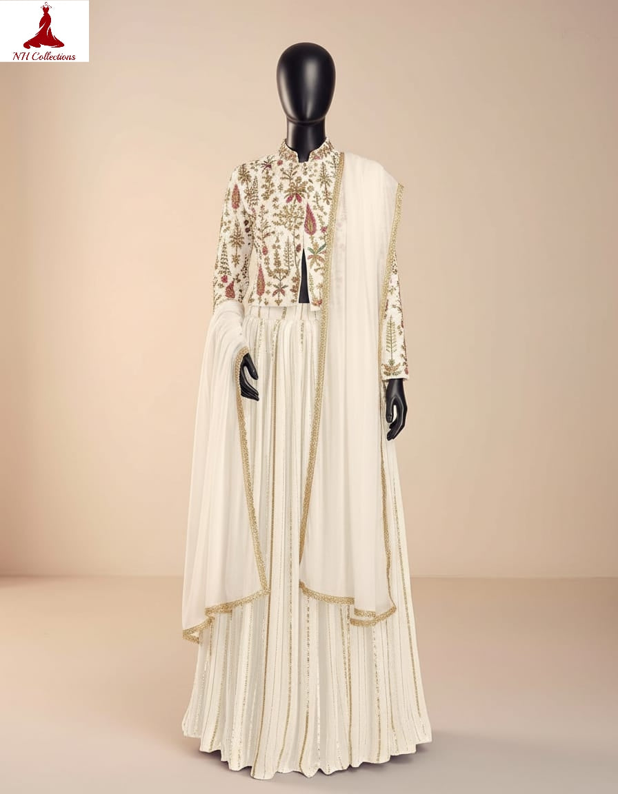Women's Silk Crop top lehengas from M to 3XL
