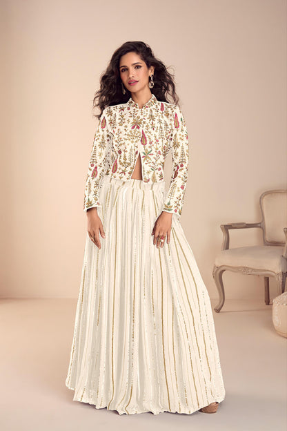 Women's Silk Crop top lehengas from M to 3XL