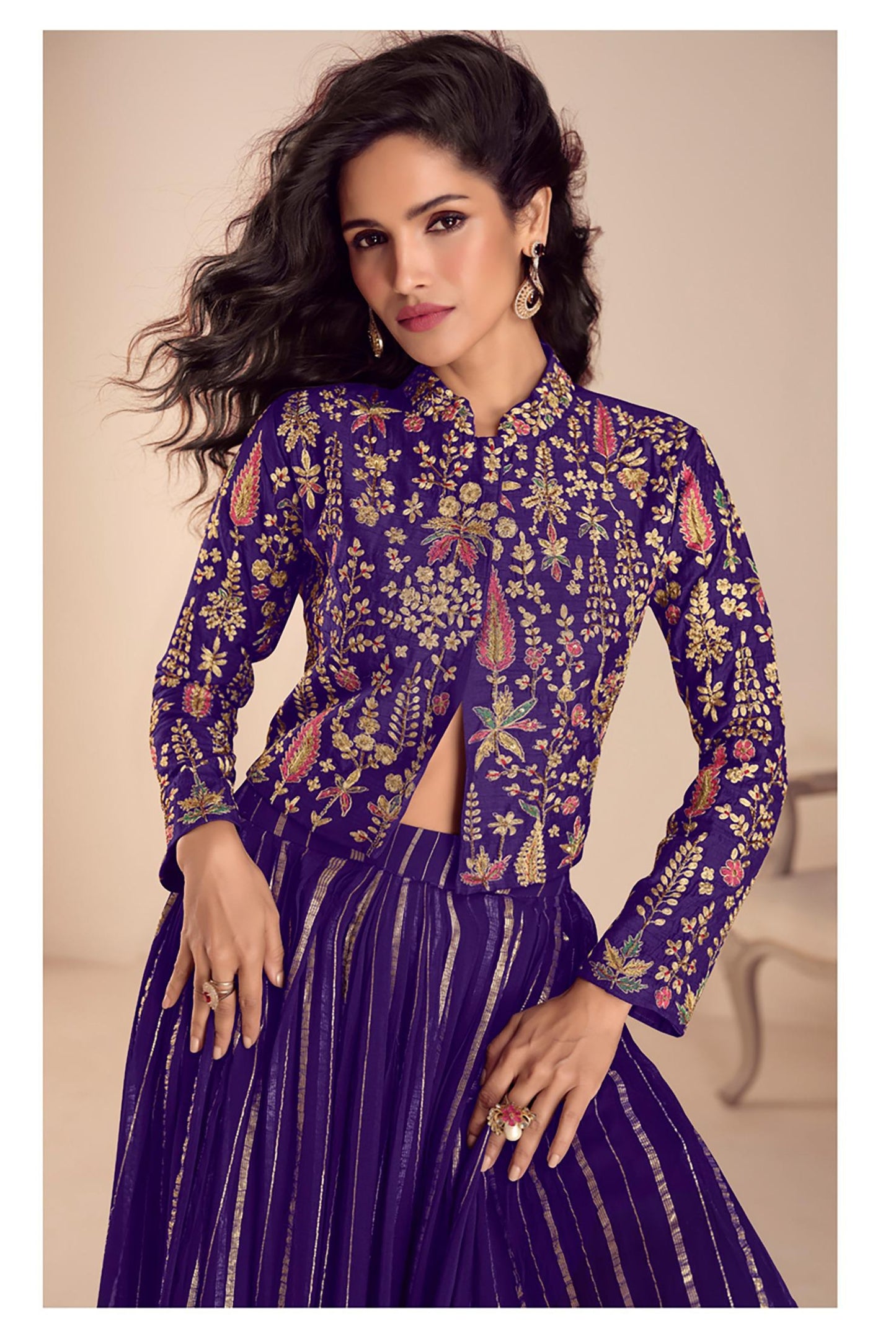 Women's Silk Crop top lehengas from M to 3XL
