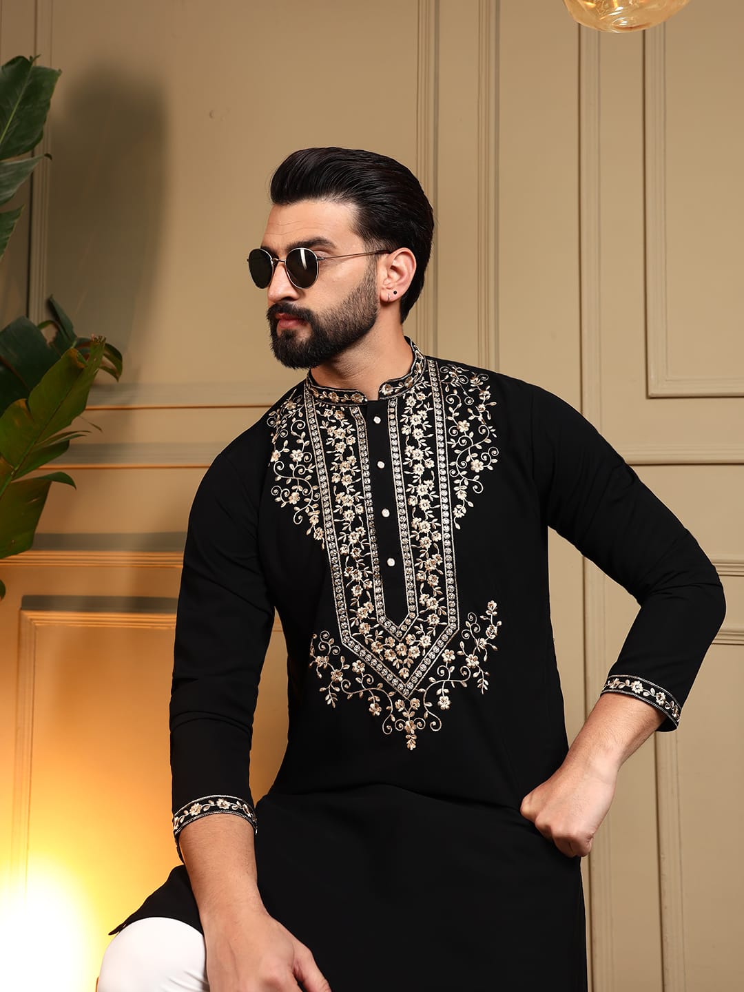 Men’s Armani Lachka fabric kurta set from L to 5XL