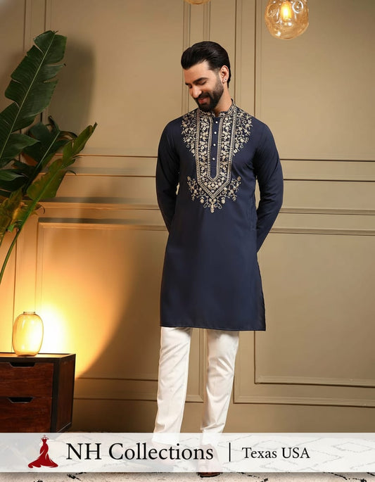 Men’s Armani Lachka fabric kurta set from L to 5XL
