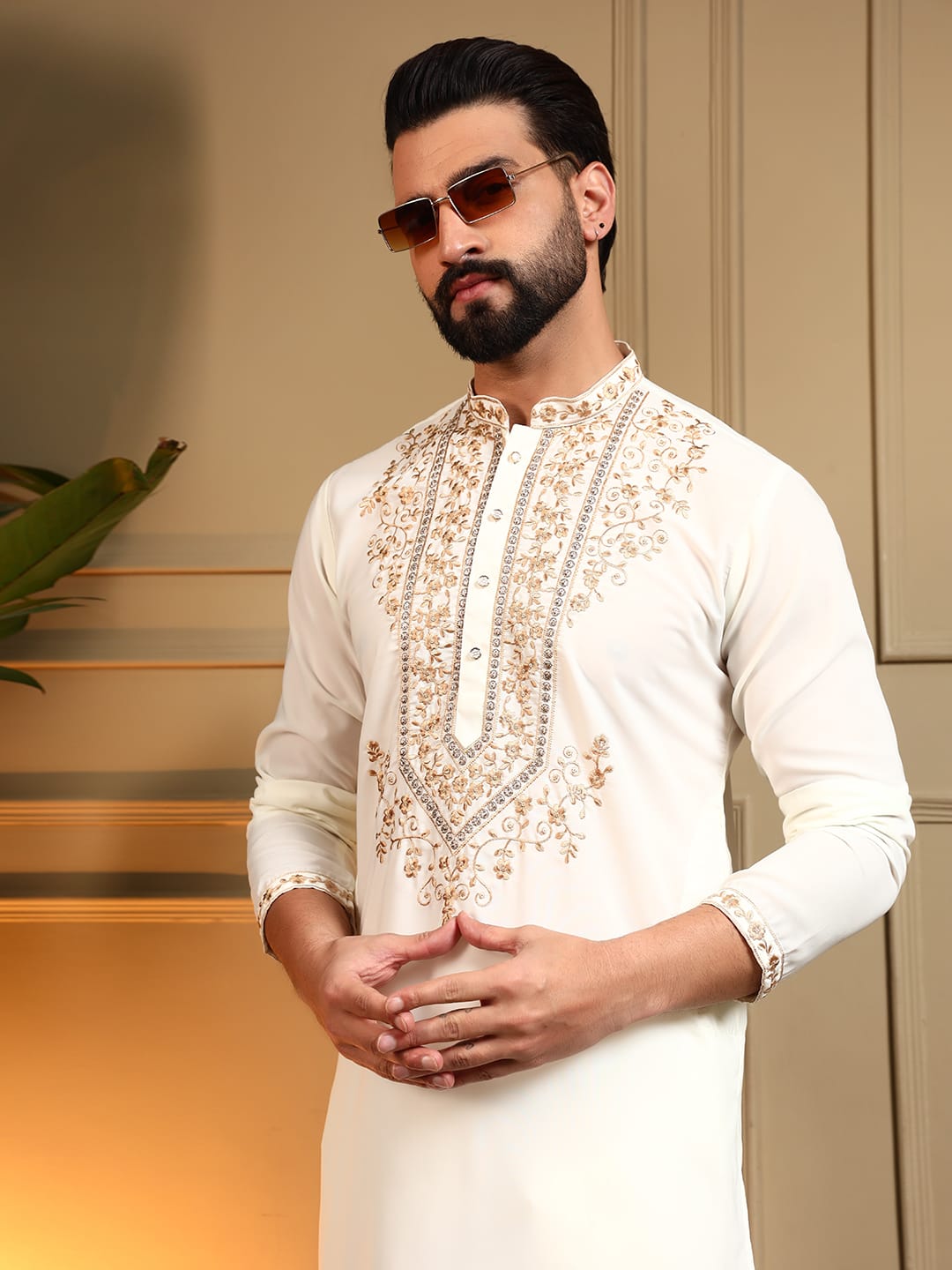 Men’s Armani Lachka fabric kurta set from L to 5XL