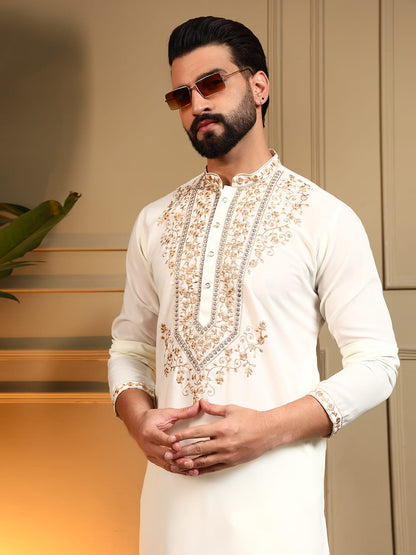 Men’s Armani Lachka fabric kurta set from L to 5XL