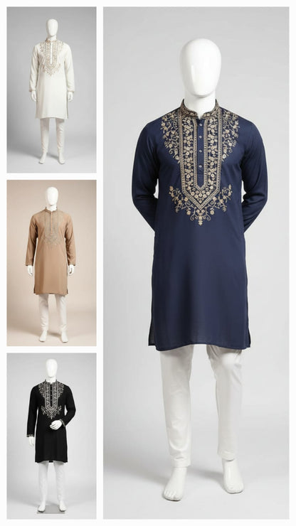 Men’s Armani Lachka fabric kurta set from L to 5XL