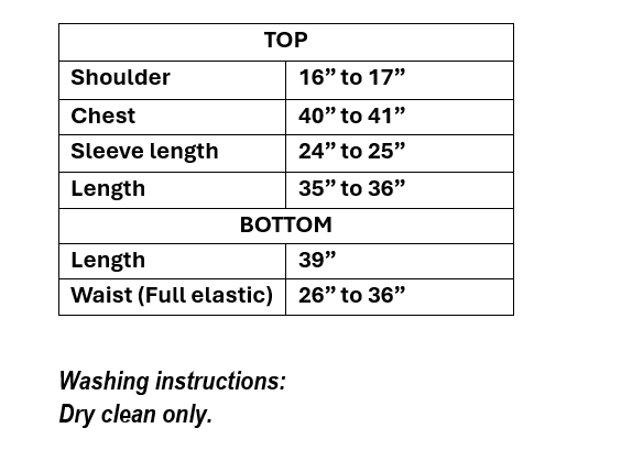 Women's black georgette co-ord set with colorful all over embroidery in L