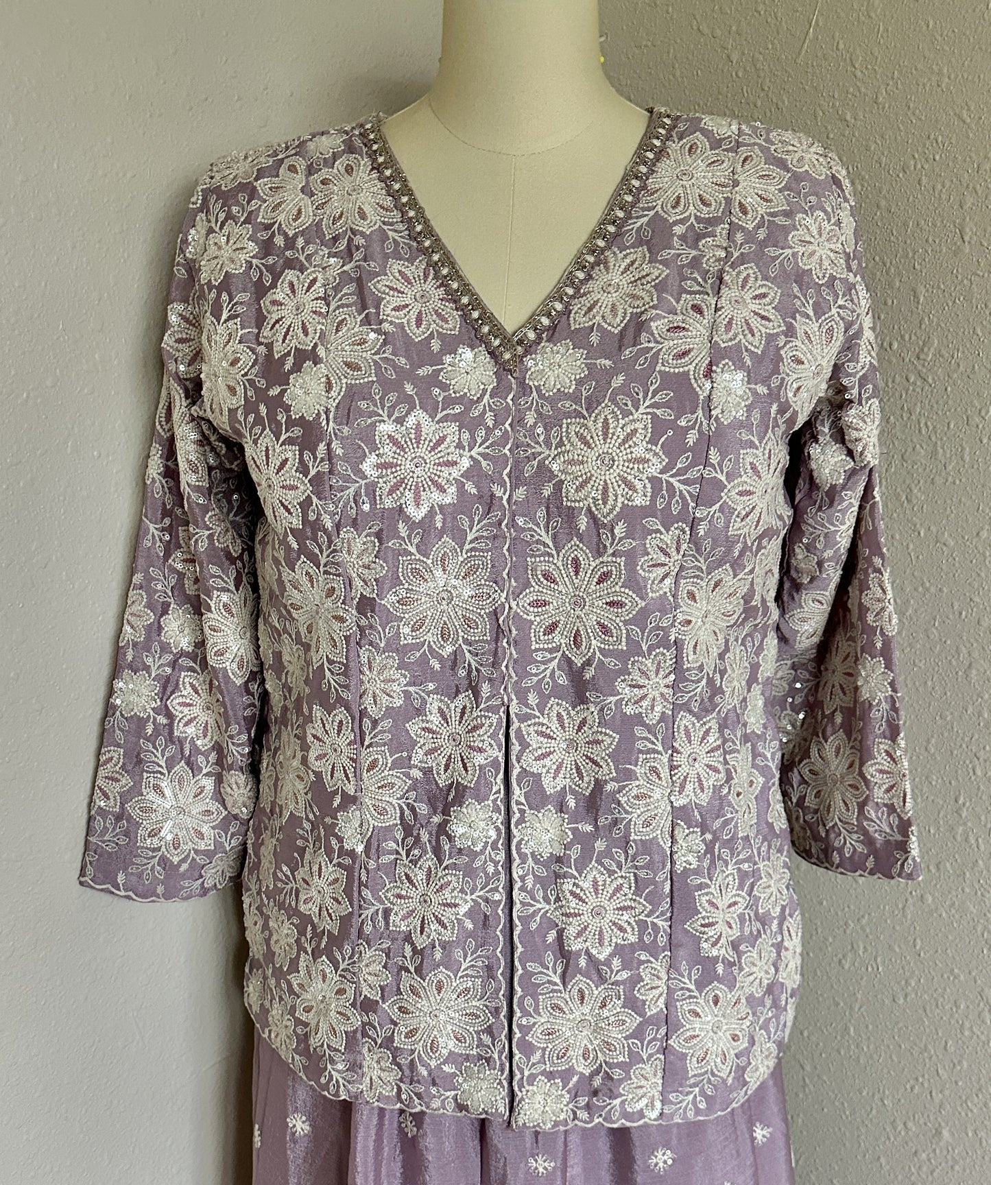 Women's lilac pallazo set in 2XL