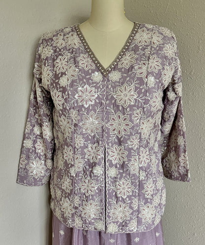 Women's lilac pallazo set in 2XL