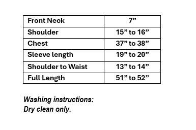 Women’s magenta & orange chinon anarkali suit in M