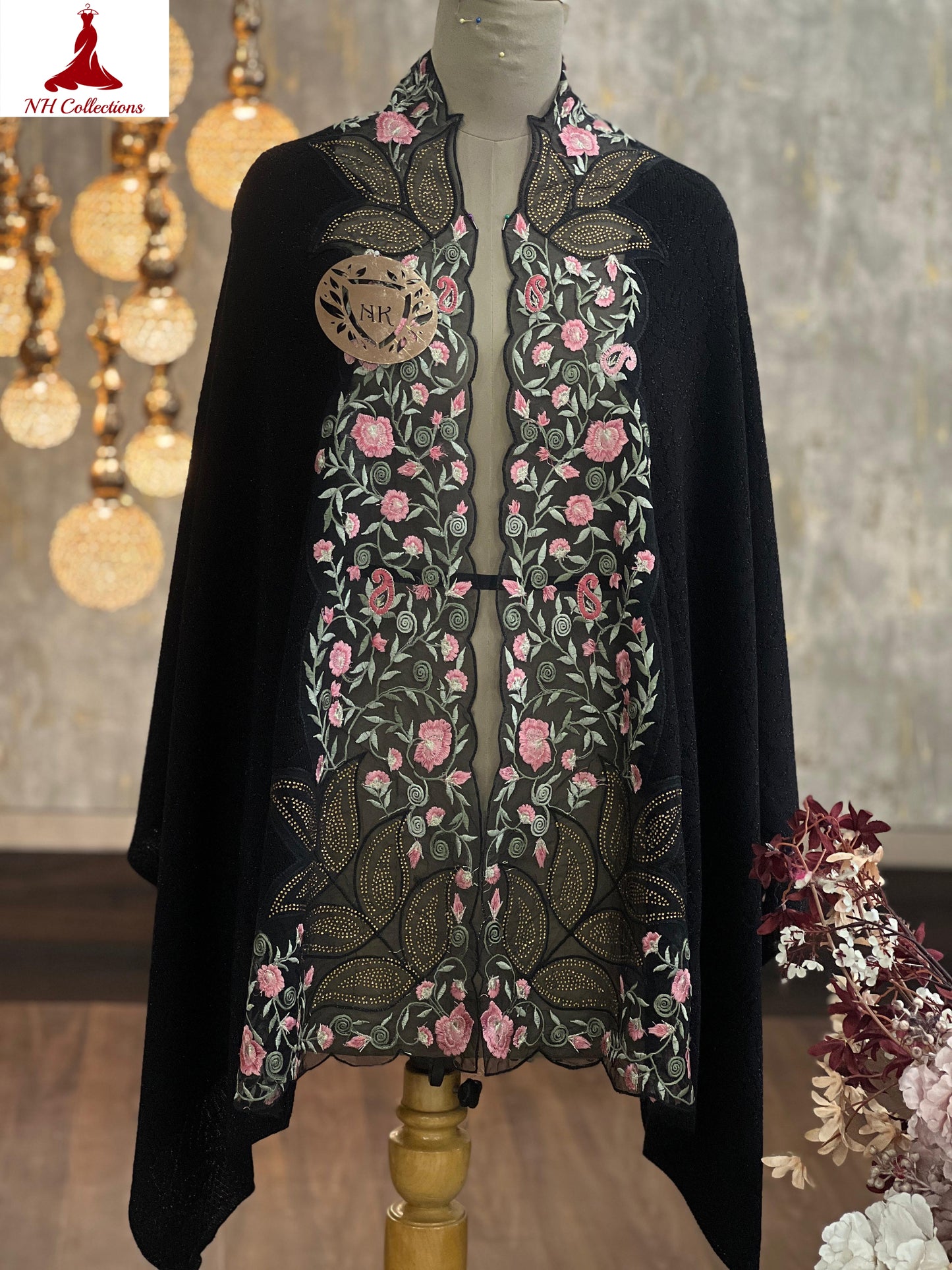 Women's embroidered Cape with applique work Style 3