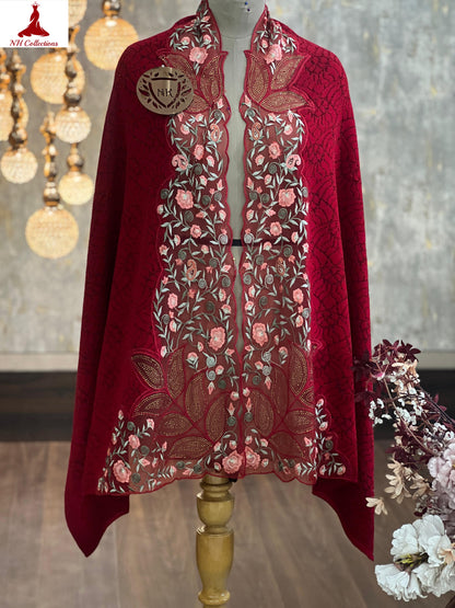 Women's embroidered Cape with applique work Style 3