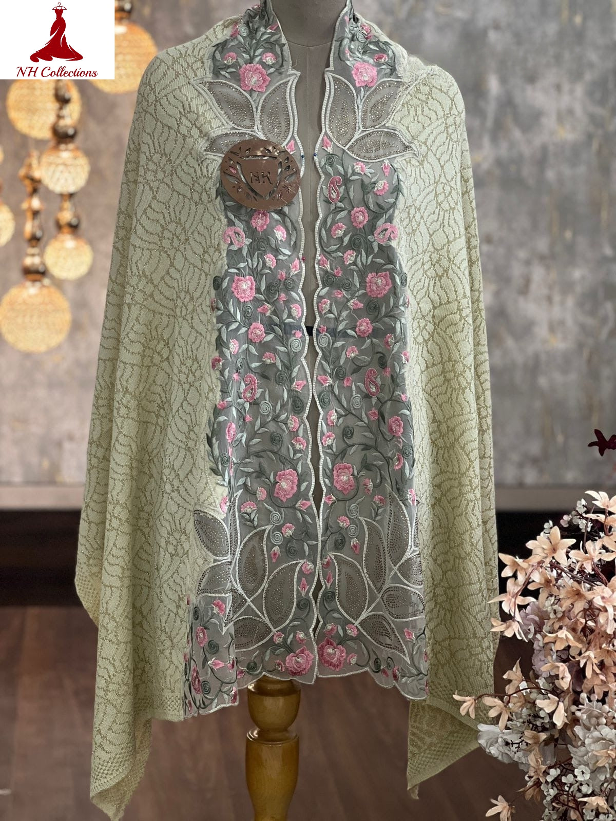 Women's embroidered Cape with applique work Style 3