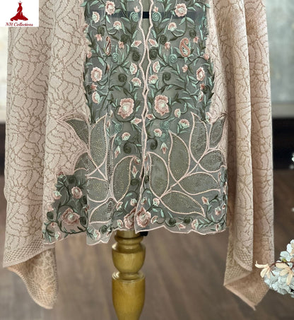 Women's embroidered Cape with applique work Style 3