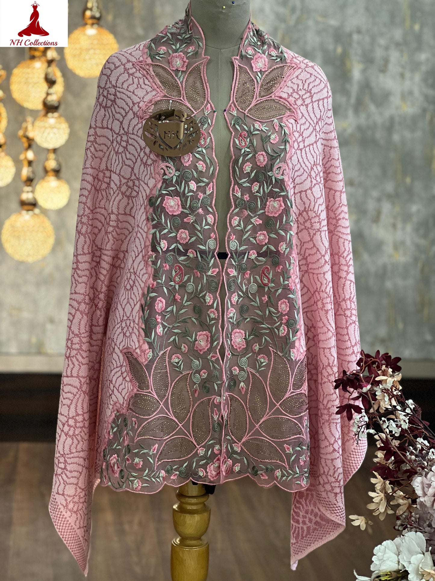 Women's embroidered Cape with applique work Style 3