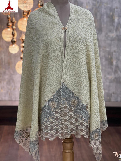 Women's embroidered Cape with applique work Style 4