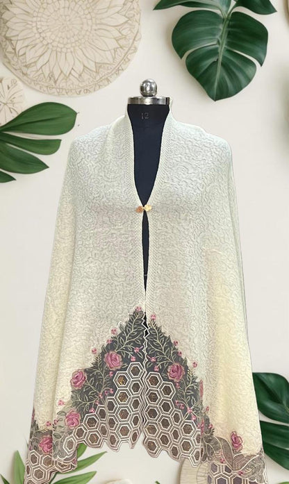 Women's embroidered Cape with applique work Style 4