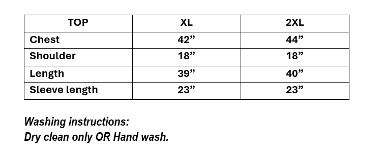 Men's chicken work kurta in XL & 2XL