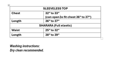 Women’s burgundy georgette sharara set in XS