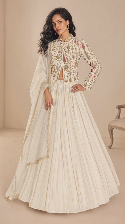 Women's Silk Crop top lehengas from M to 3XL